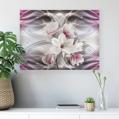 Modern Flowers, Nature, & Swirls Canvas Photo Print