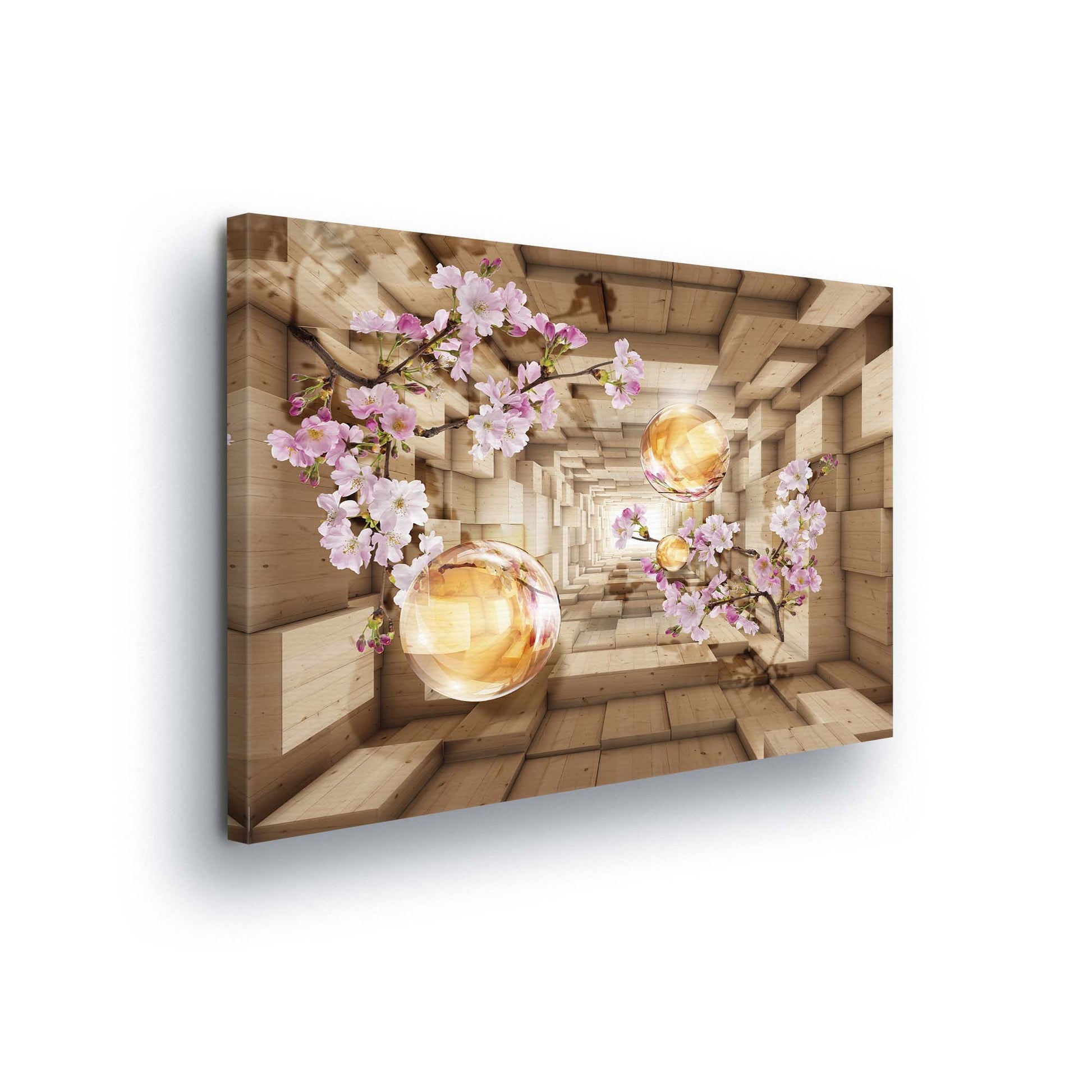 Modern Flowers, Nature, & Swirls Canvas Photo Print - USTAD HOME