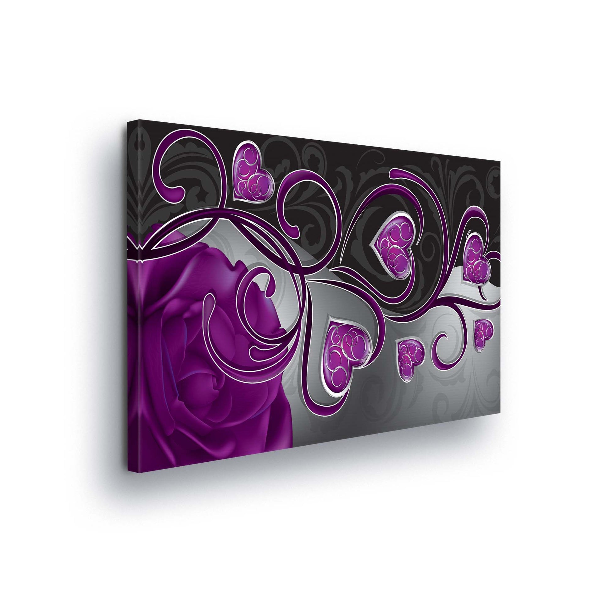 Modern Flowers, Nature, & Swirls Canvas Photo Print - USTAD HOME