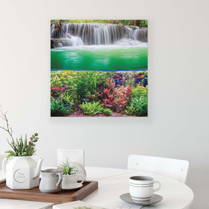 Lakes & Waterfalls Canvas Photo Print - USTAD HOME