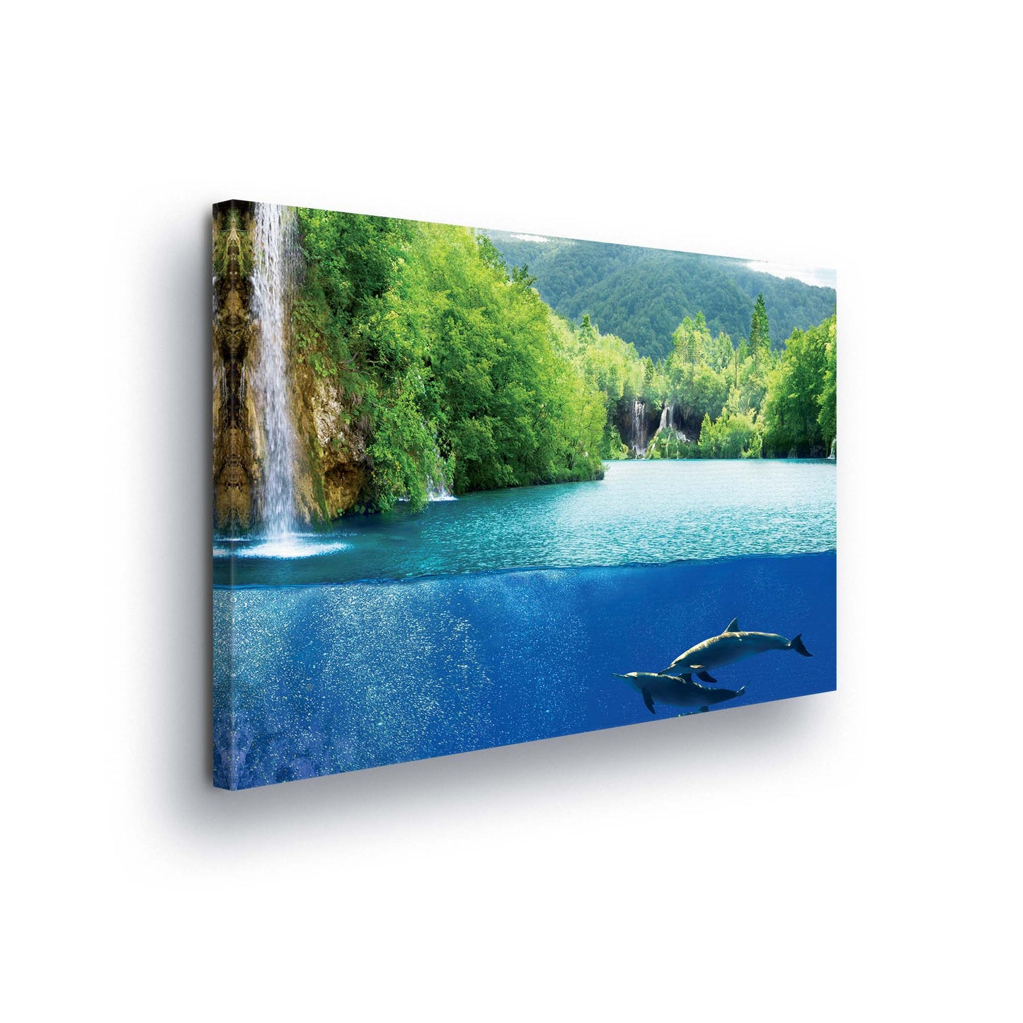 Lakes & Waterfalls Canvas Photo Print - USTAD HOME