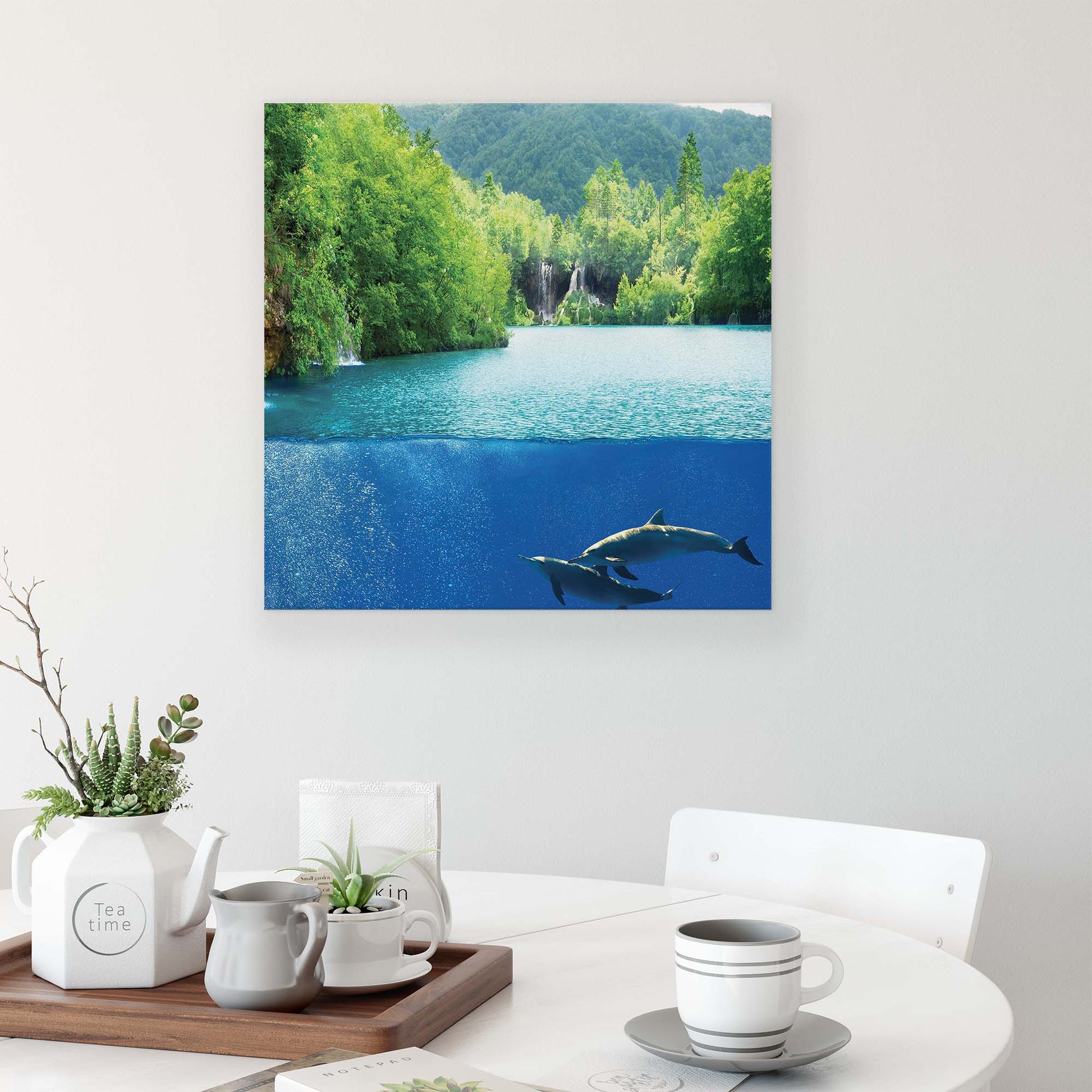 Lakes & Waterfalls Canvas Photo Print - USTAD HOME