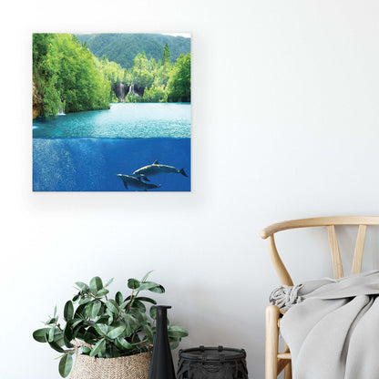 Lakes & Waterfalls Canvas Photo Print - USTAD HOME