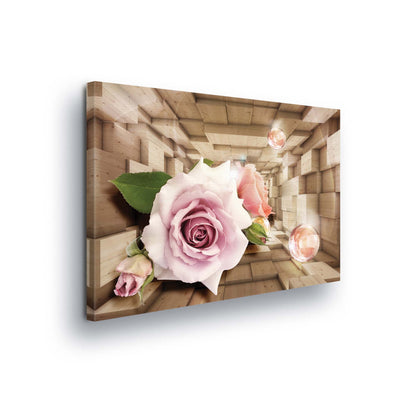 Modern Flowers, Nature, & Swirls Canvas Photo Print