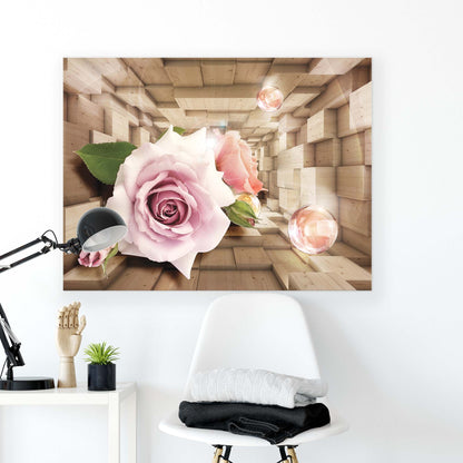 Modern Flowers, Nature, & Swirls Canvas Photo Print