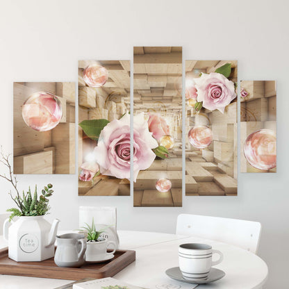 Modern Flowers, Nature, & Swirls Canvas Photo Print