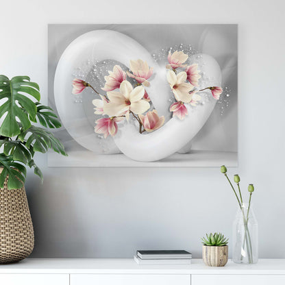 Modern Flowers, Nature, & Swirls Canvas Photo Print