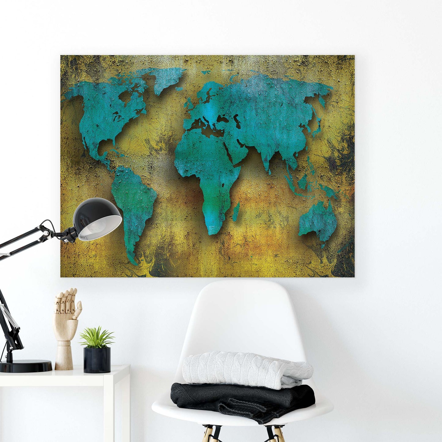 Maps Canvas Photo Print - USTAD HOME