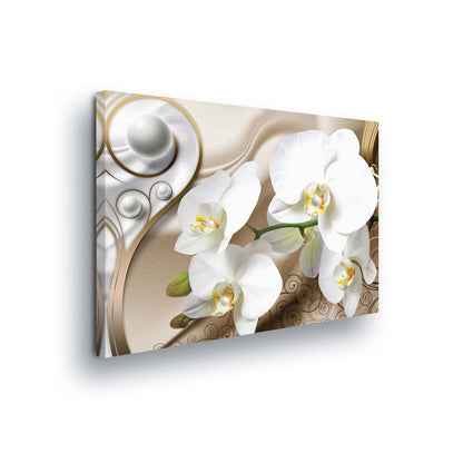 Modern Flowers, Nature, & Swirls Canvas Photo Print - USTAD HOME