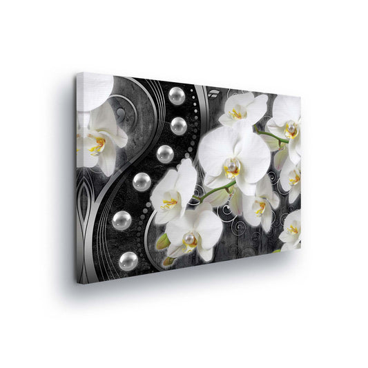 Modern Flowers, Nature, & Swirls Canvas Photo Print - USTAD HOME