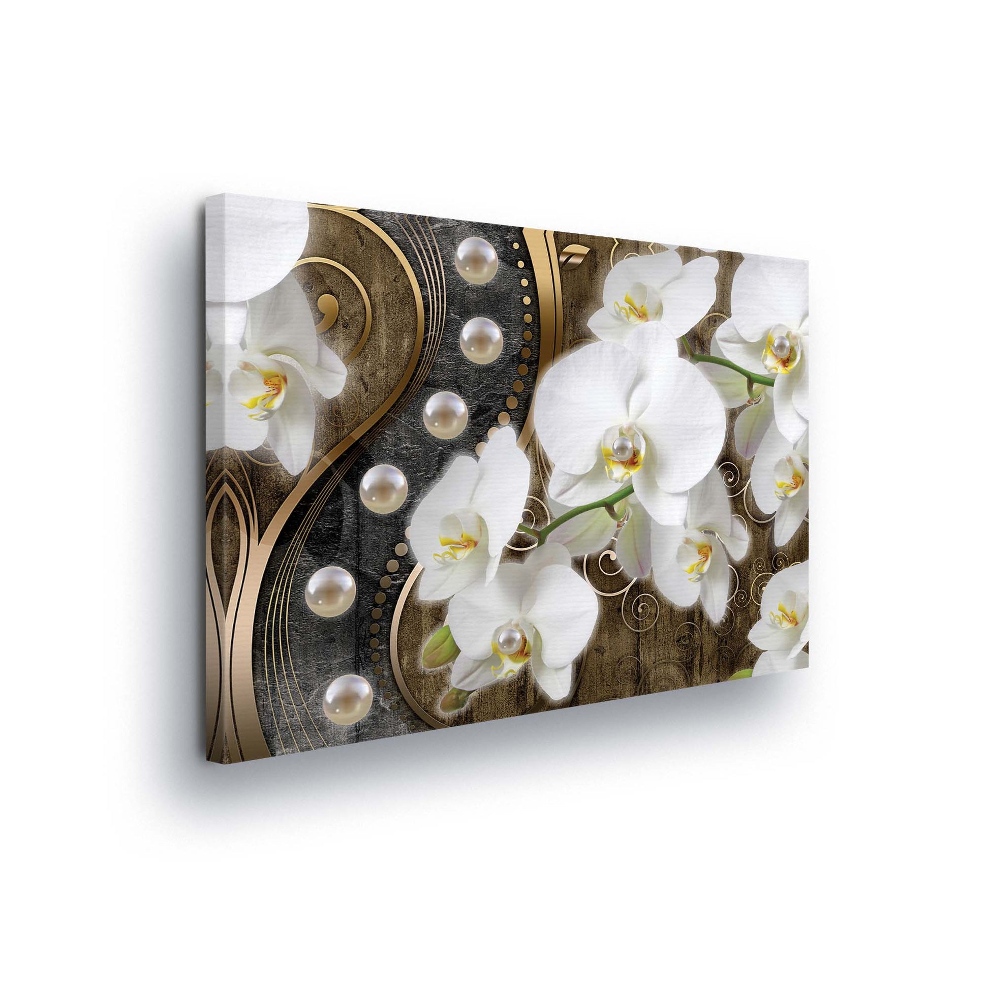 Modern Flowers, Nature, & Swirls Canvas Photo Print - USTAD HOME