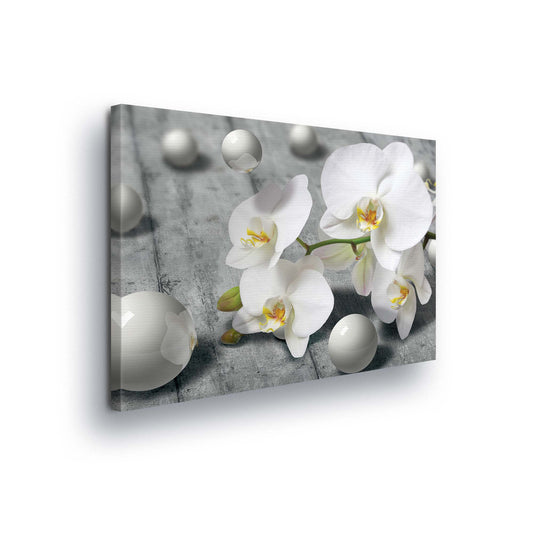 Modern Flowers, Nature, & Swirls Canvas Photo Print - USTAD HOME