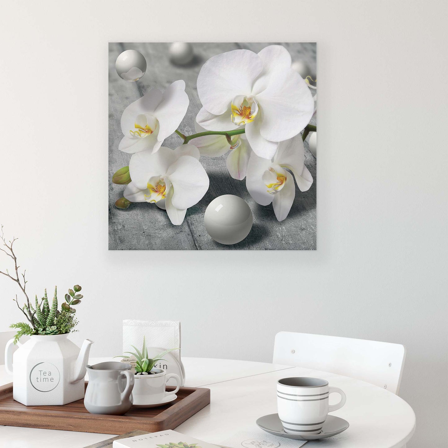 Modern Flowers, Nature, & Swirls Canvas Photo Print - USTAD HOME