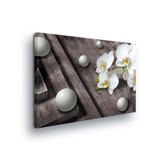 Modern Flowers, Nature, & Swirls Canvas Photo Print - USTAD HOME