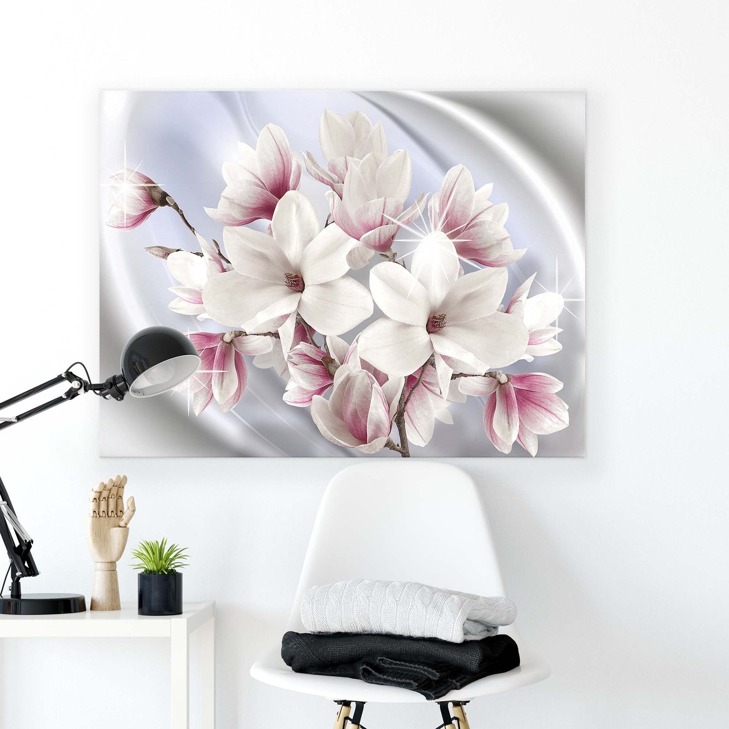 Modern Flowers, Nature, & Swirls Canvas Photo Print - USTAD HOME