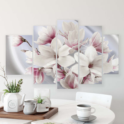 Modern Flowers, Nature, & Swirls Canvas Photo Print - USTAD HOME