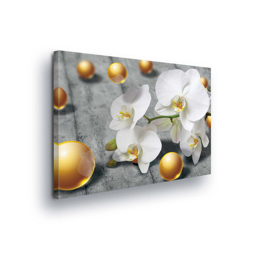 Modern Flowers, Nature, & Swirls Canvas Photo Print - USTAD HOME