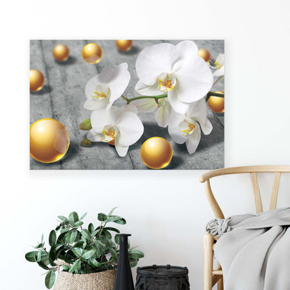 Modern Flowers, Nature, & Swirls Canvas Photo Print - USTAD HOME