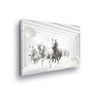 Horses & Unicorns Canvas Photo Print - USTAD HOME