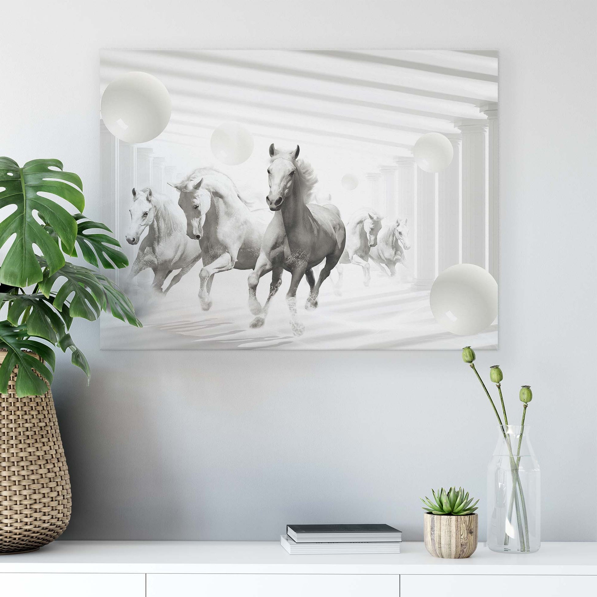 Horses & Unicorns Canvas Photo Print - USTAD HOME