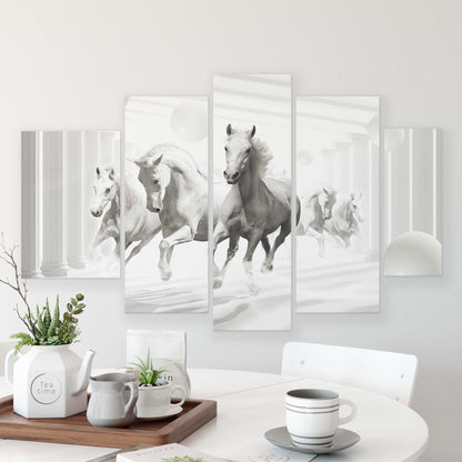 Horses & Unicorns Canvas Photo Print - USTAD HOME