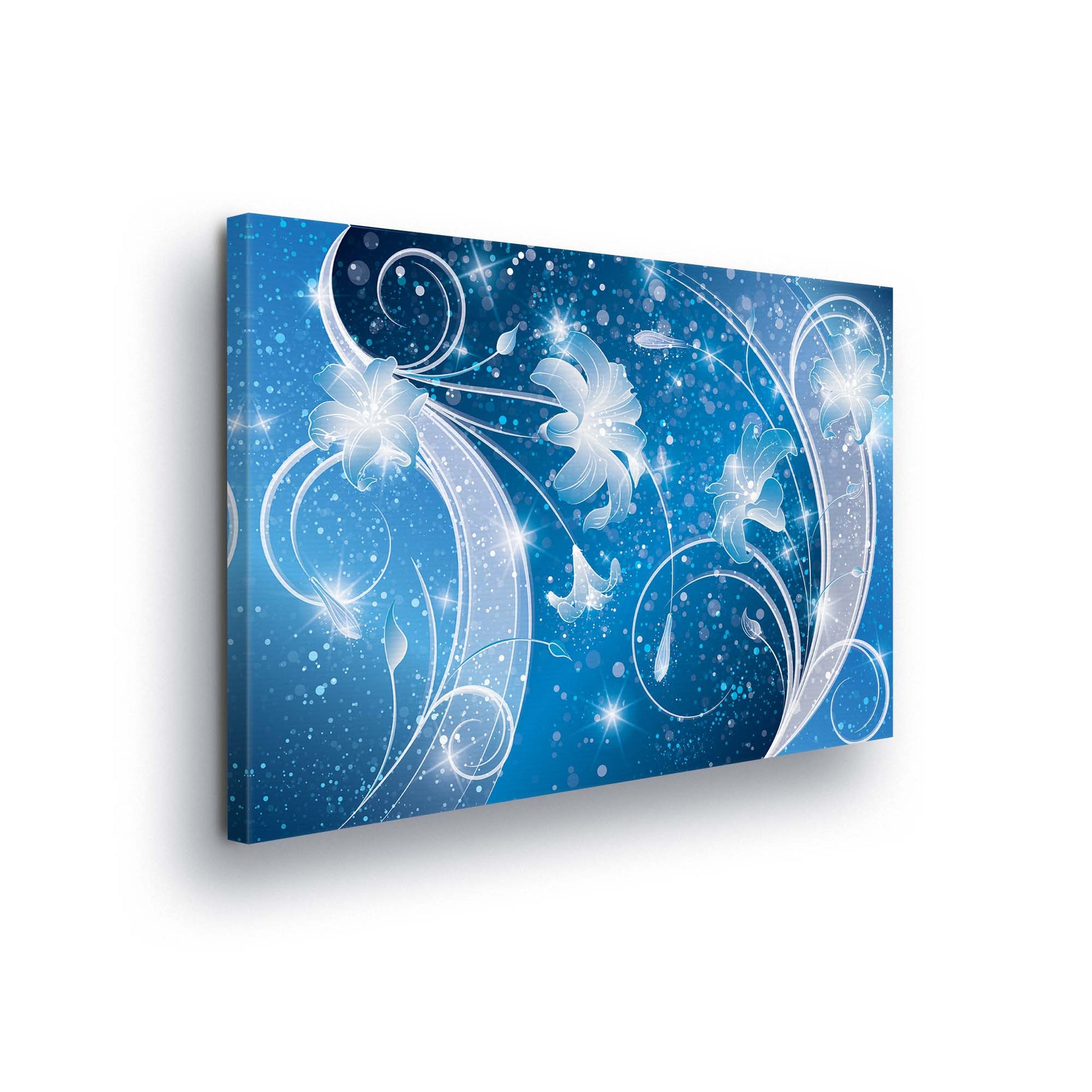 Modern Flowers, Nature, & Swirls Canvas Photo Print - USTAD HOME