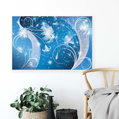 Modern Flowers, Nature, & Swirls Canvas Photo Print - USTAD HOME