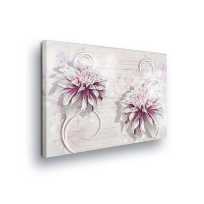 Modern Flowers, Nature, & Swirls Canvas Photo Print - USTAD HOME