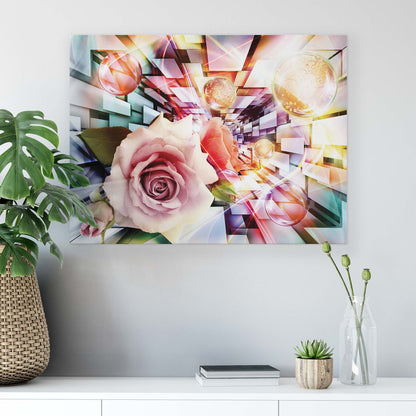 Modern Flowers, Nature, & Swirls Canvas Photo Print - USTAD HOME