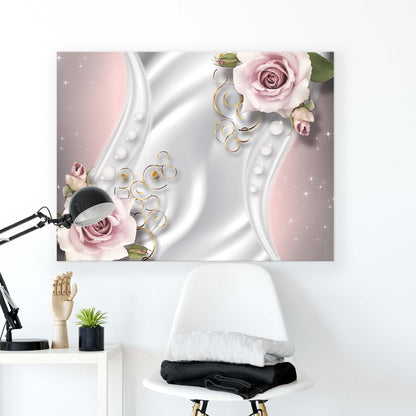 Modern Flowers, Nature, & Swirls Canvas Photo Print