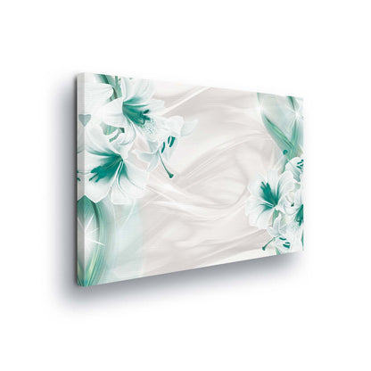 Modern Flowers, Nature, & Swirls Canvas Photo Print - USTAD HOME