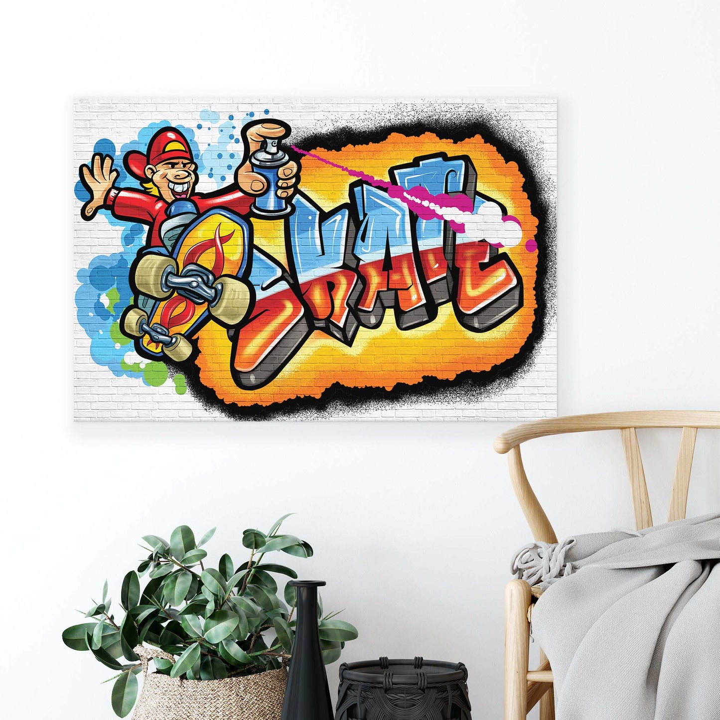 Graffiti Canvas Photo Print