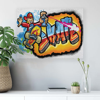 Graffiti Canvas Photo Print