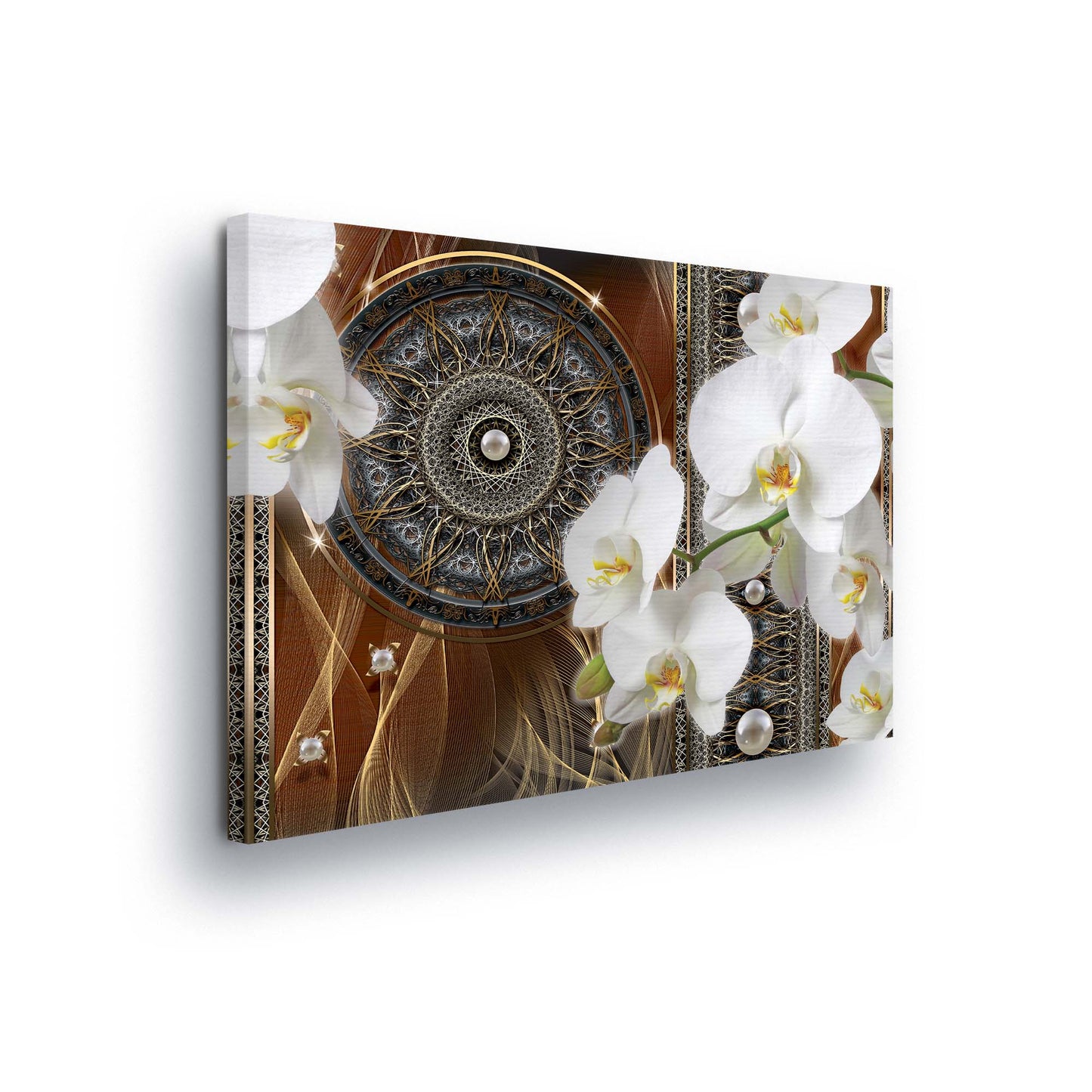 Modern Flowers, Nature, & Swirls Canvas Photo Print - USTAD HOME