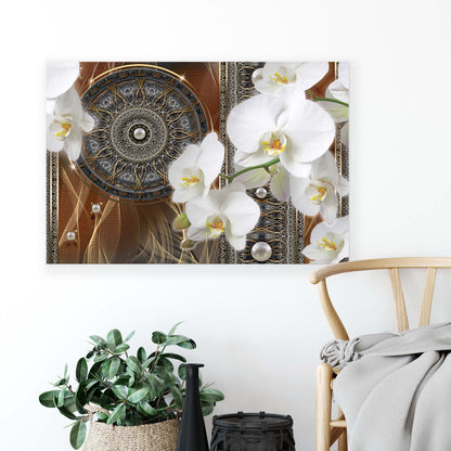 Modern Flowers, Nature, & Swirls Canvas Photo Print - USTAD HOME