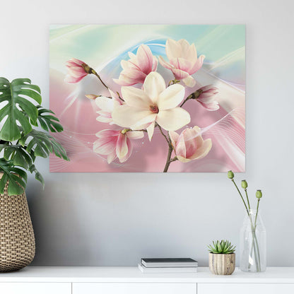 Modern Flowers, Nature, & Swirls Canvas Photo Print - USTAD HOME