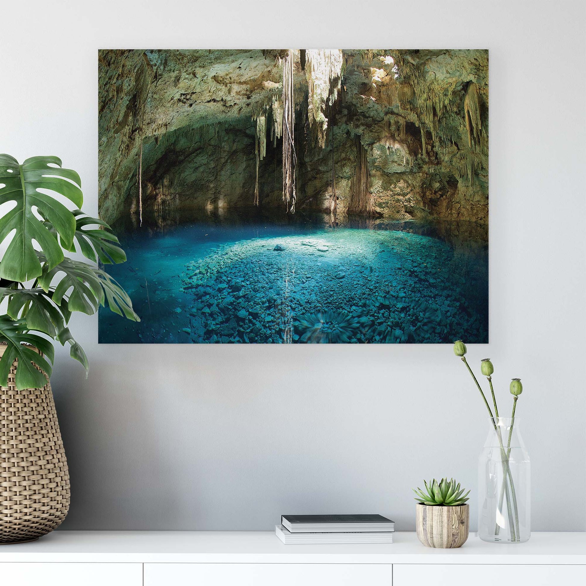 Lakes & Waterfalls Canvas Photo Print - USTAD HOME