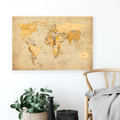 Maps Canvas Photo Print - USTAD HOME