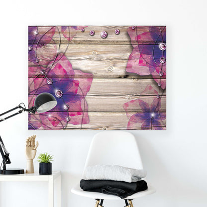 Modern Flowers, Nature, & Swirls Canvas Photo Print