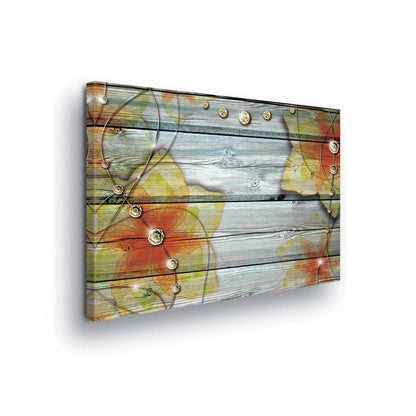 Modern Flowers, Nature, & Swirls Canvas Photo Print - USTAD HOME