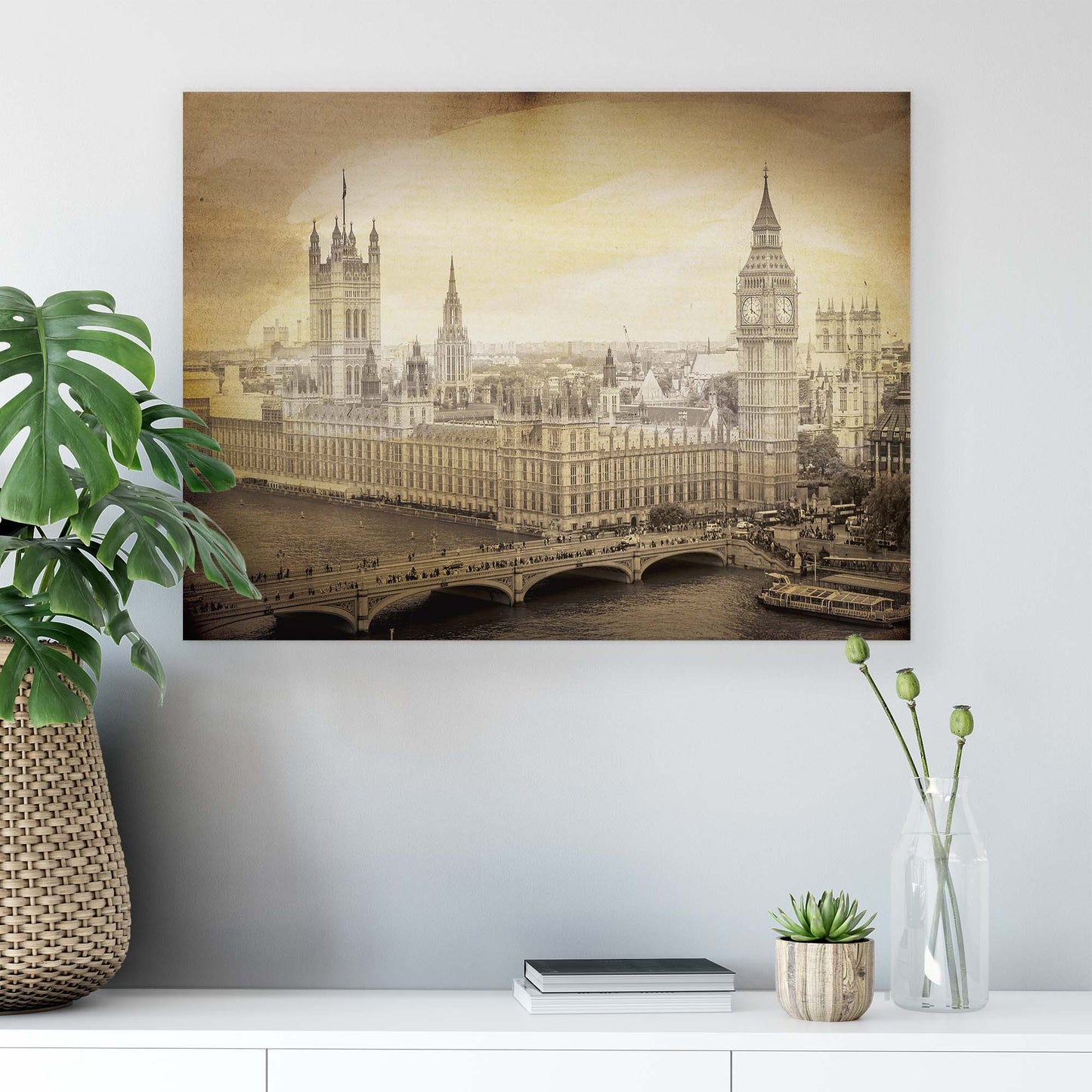 London Canvas Photo Print - USTAD HOME