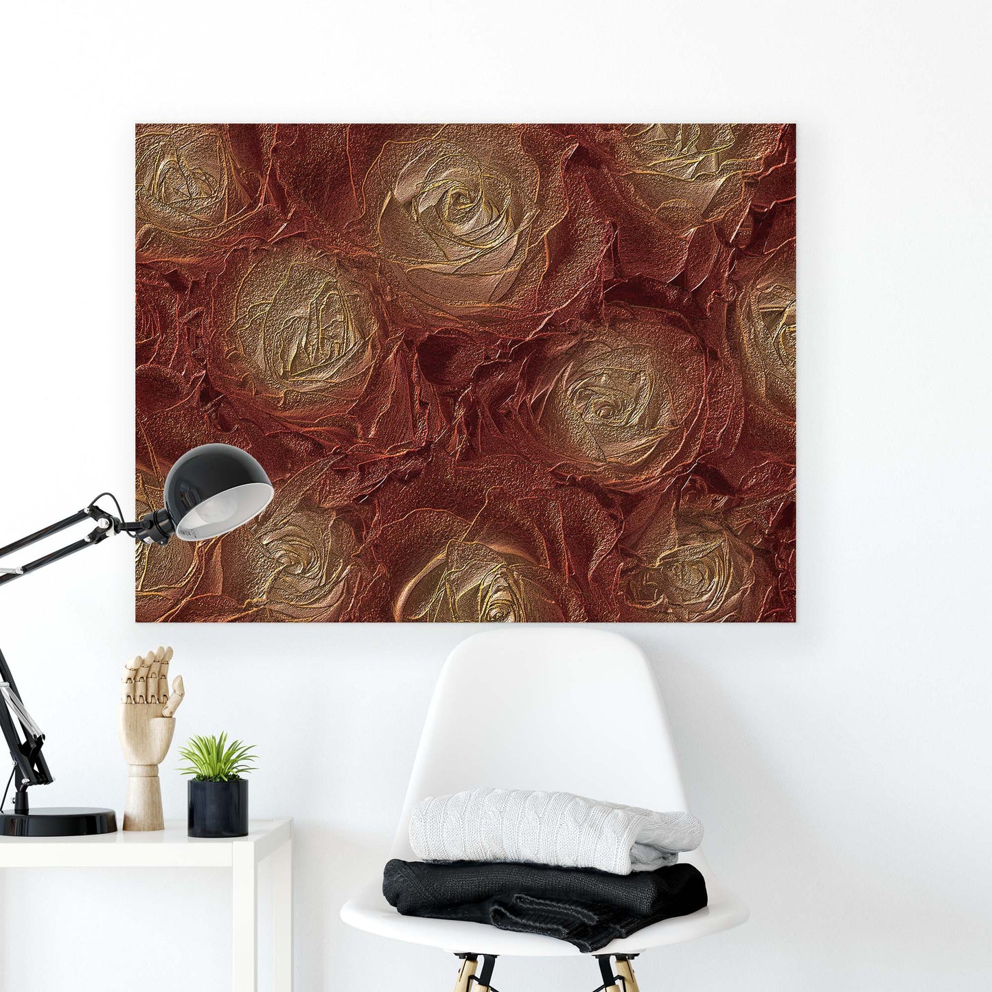 Modern Flowers, Nature, & Swirls Canvas Photo Print