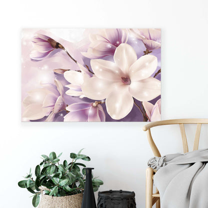 Modern Flowers, Nature, & Swirls Canvas Photo Print