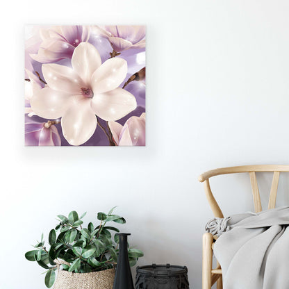 Modern Flowers, Nature, & Swirls Canvas Photo Print