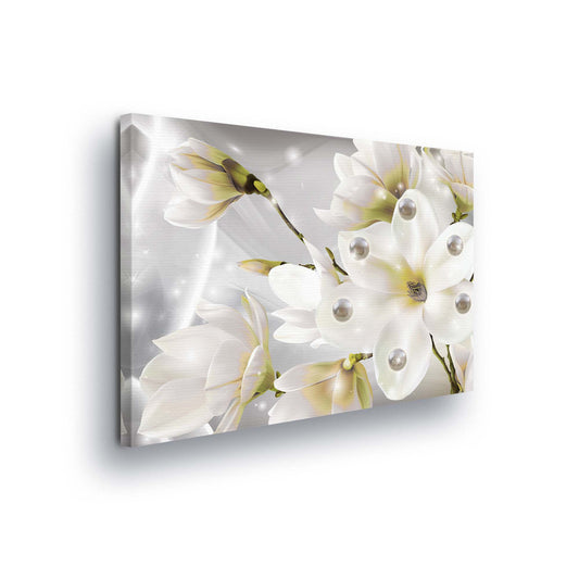 Modern Flowers, Nature, & Swirls Canvas Photo Print