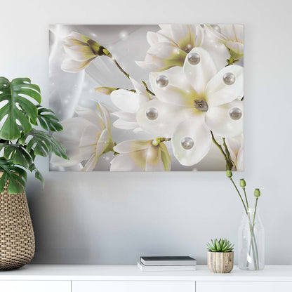 Modern Flowers, Nature, & Swirls Canvas Photo Print