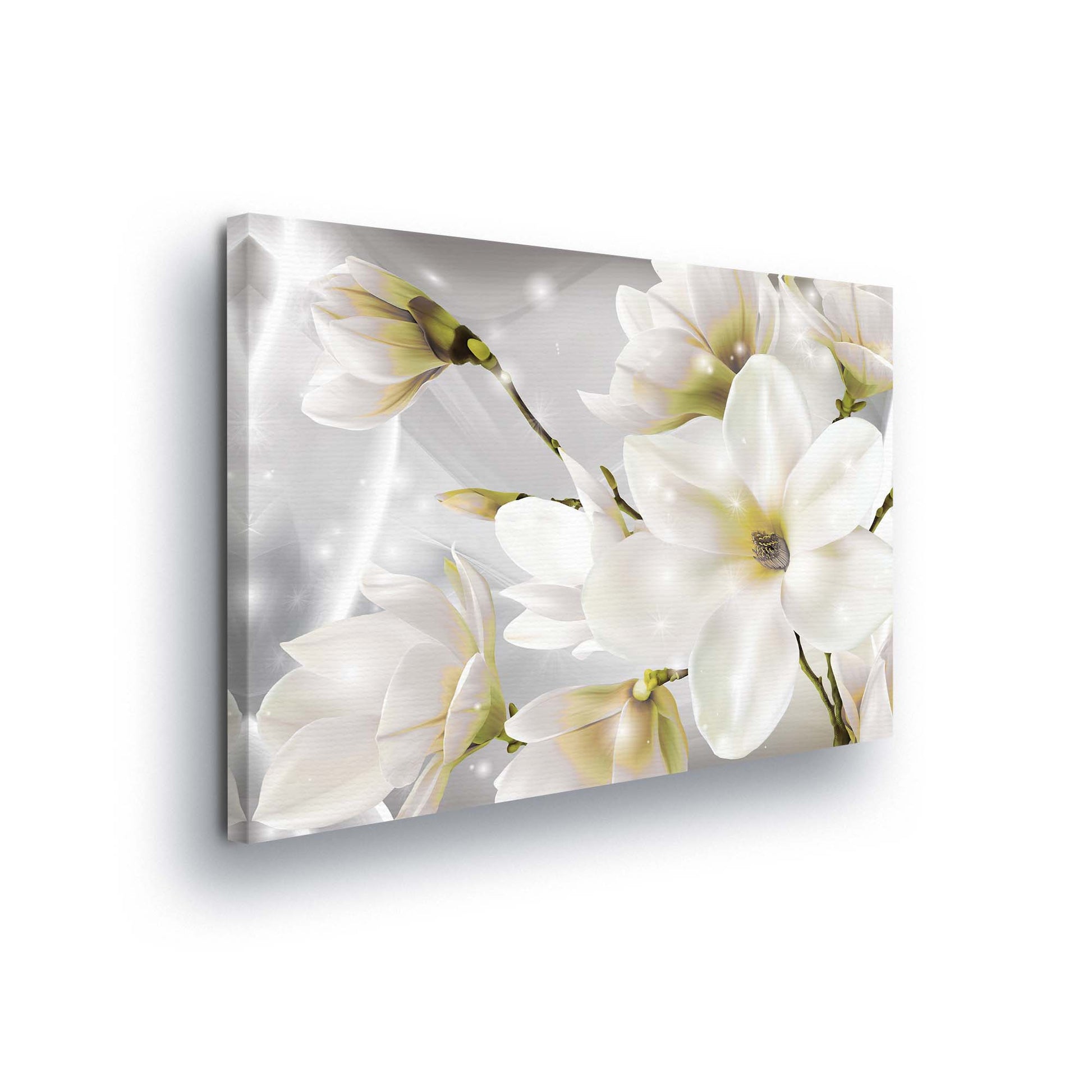 Modern Flowers, Nature, & Swirls Canvas Photo Print - USTAD HOME