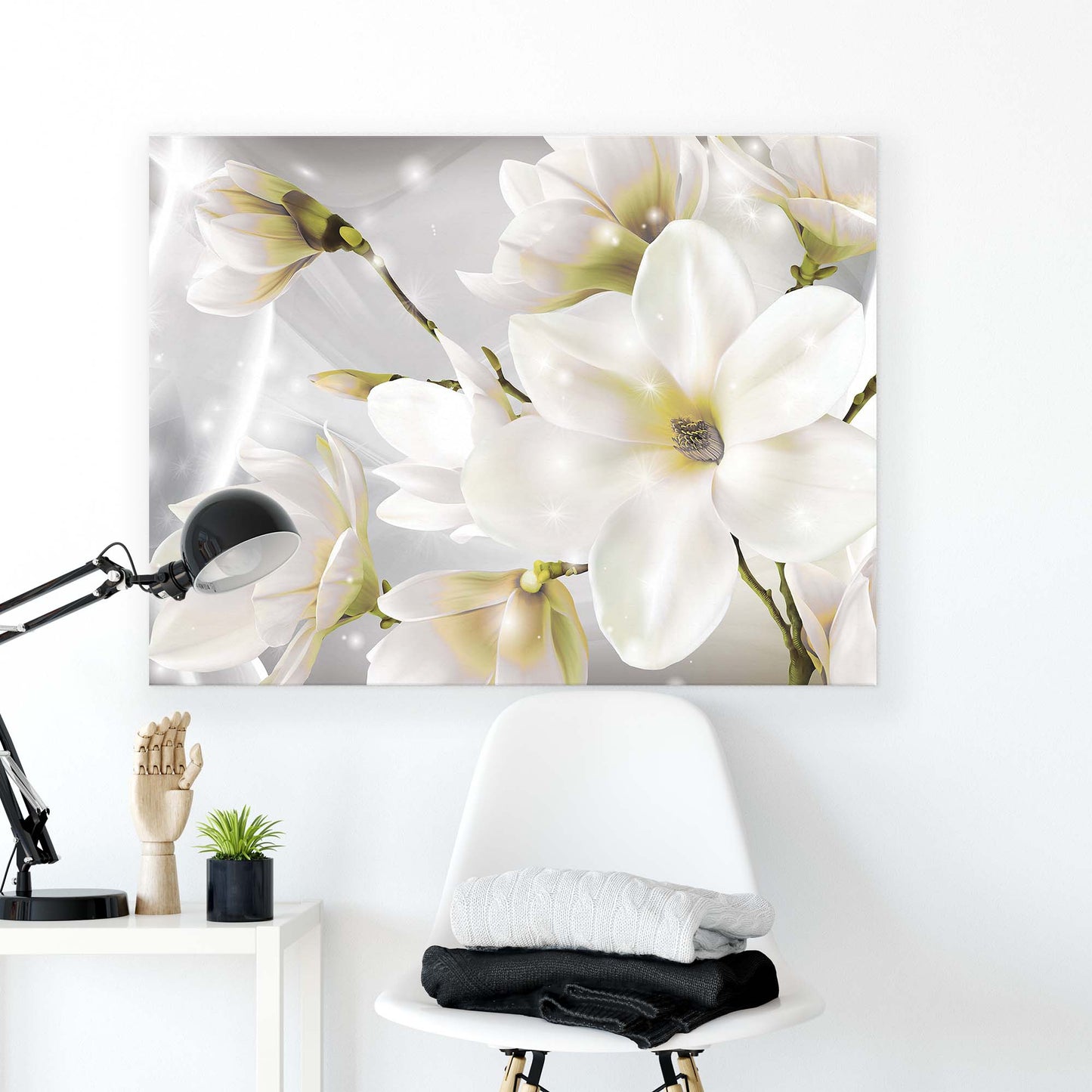 Modern Flowers, Nature, & Swirls Canvas Photo Print - USTAD HOME