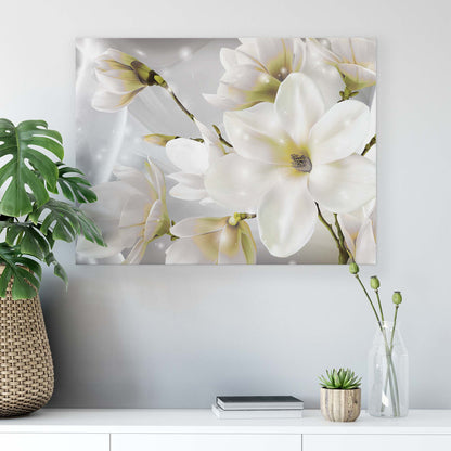 Modern Flowers, Nature, & Swirls Canvas Photo Print - USTAD HOME