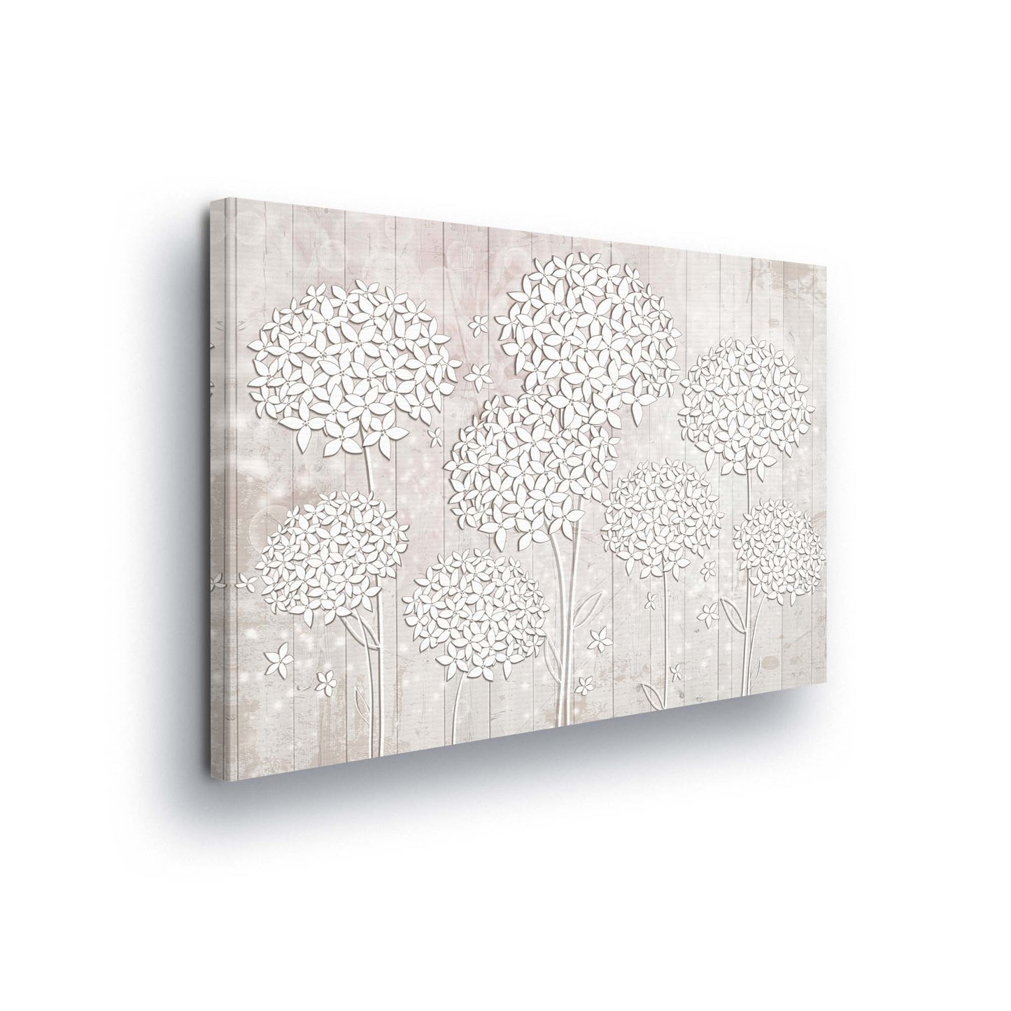 Modern Flowers, Nature, & Swirls Canvas Photo Print